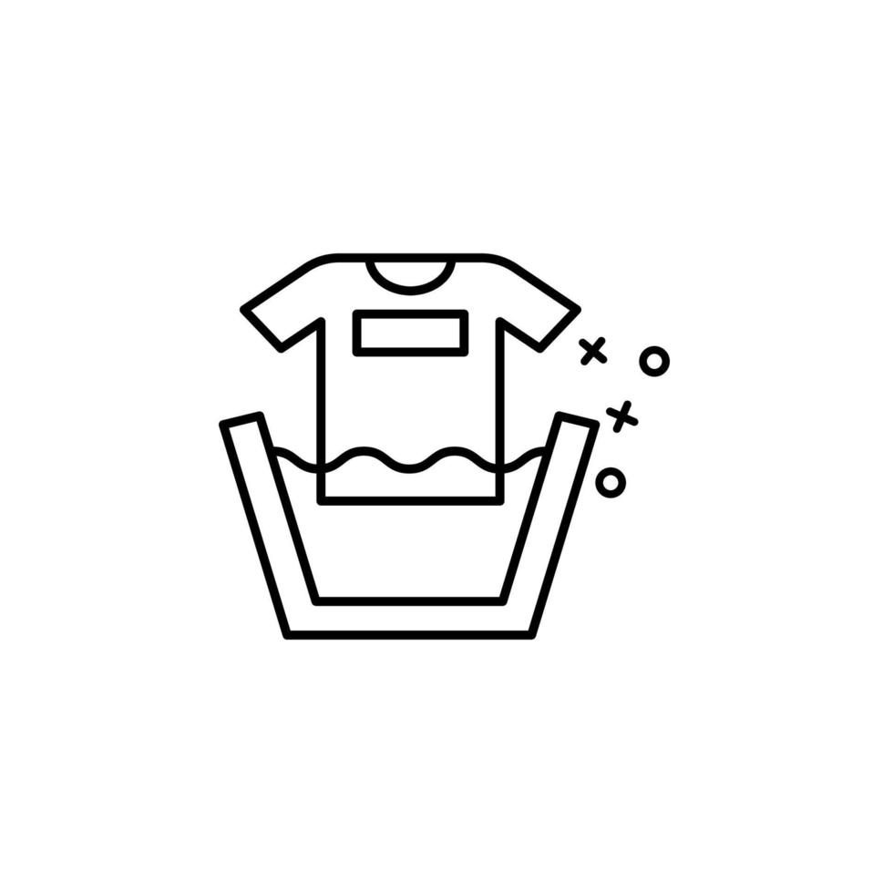 Soak bucket water t shirt vector icon