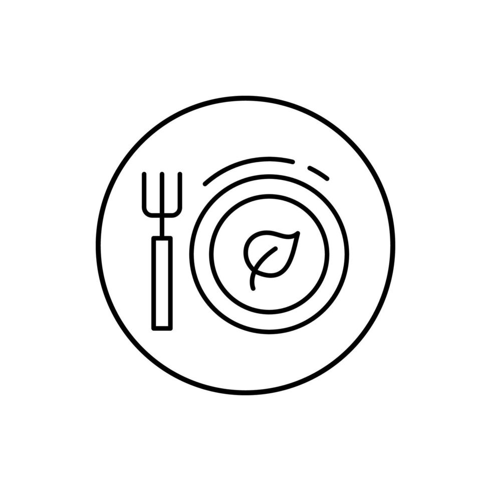 Vegan food vector icon