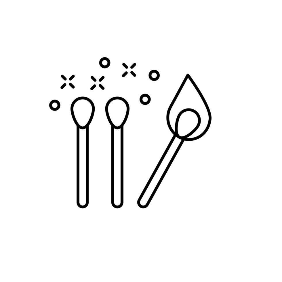 Matches, fire vector icon