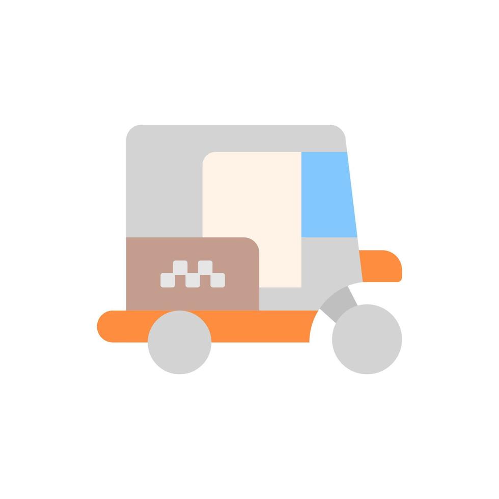 Tuk tuk, car vector icon