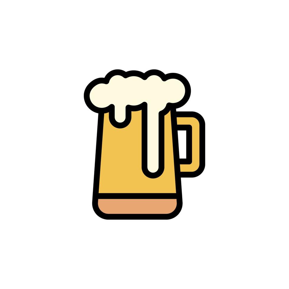 Beer stein vector icon