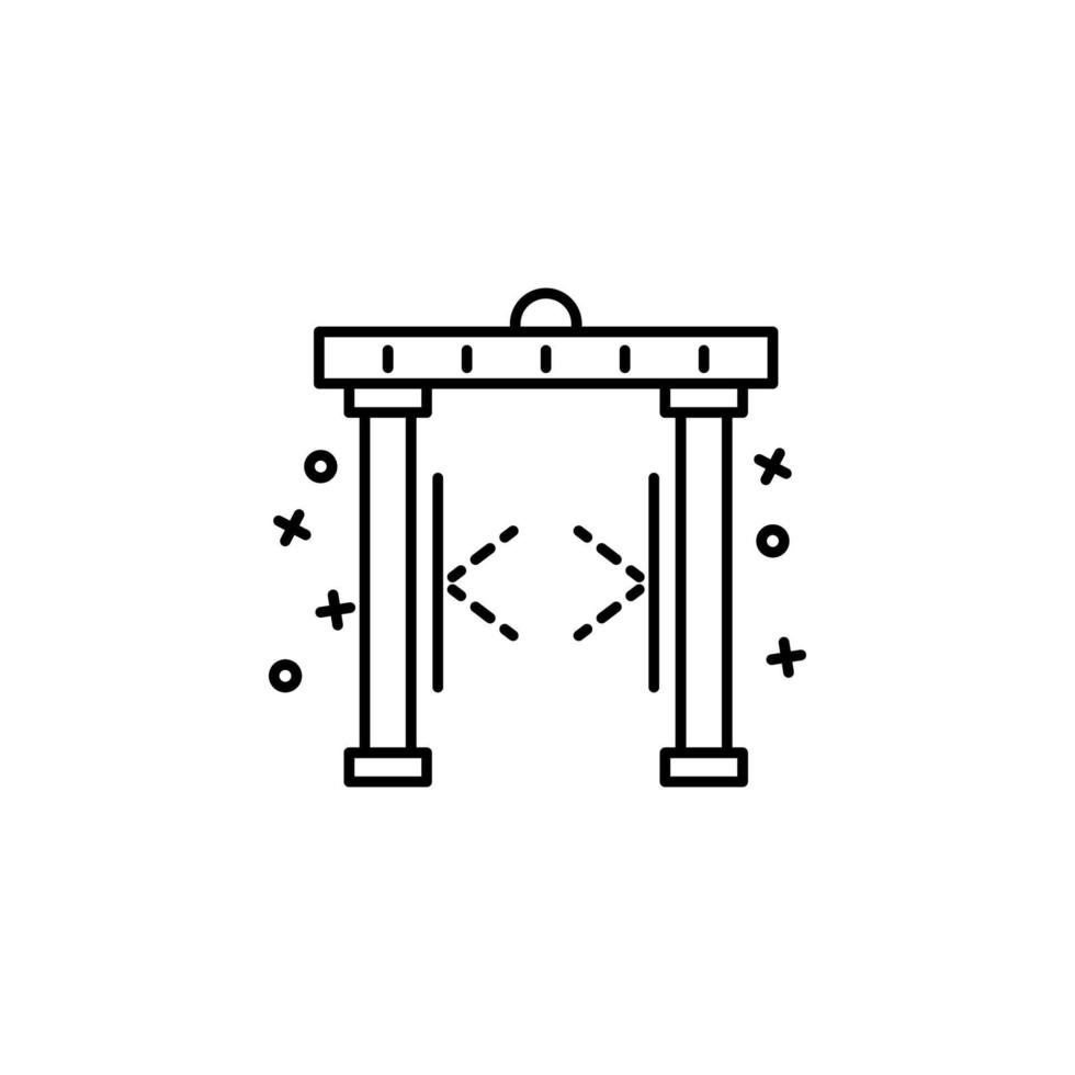 Security gate security vector icon