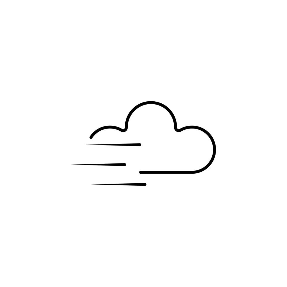 speed cloud vector icon