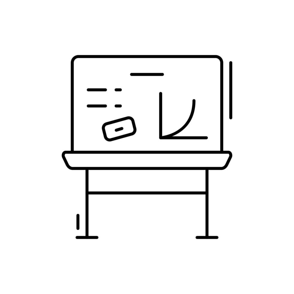 White board vector icon