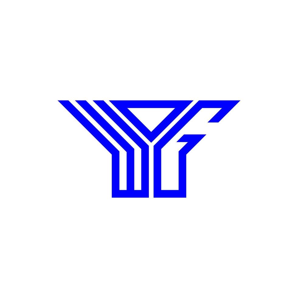 diseño creativo del logotipo de la letra wog con gráfico vectorial, logotipo simple y moderno de wog. vector