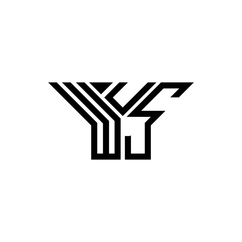 diseño creativo del logotipo de la letra wus con gráfico vectorial, logotipo simple y moderno de wus. vector