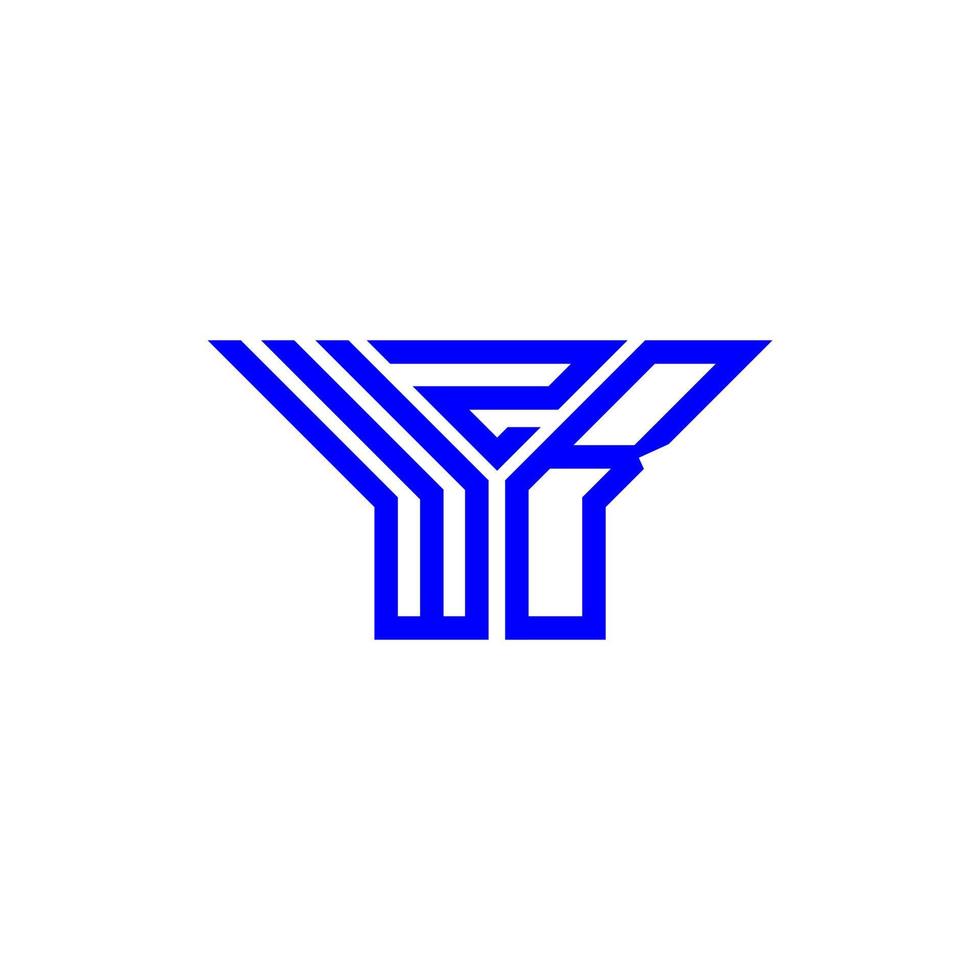 Diseño creativo del logotipo de la letra wzb con gráfico vectorial, logotipo simple y moderno de wzb. vector