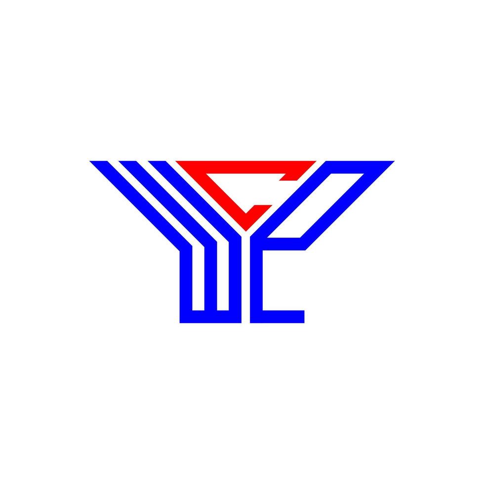 diseño creativo del logotipo de la letra wcp con gráfico vectorial, logotipo simple y moderno de wcp. vector