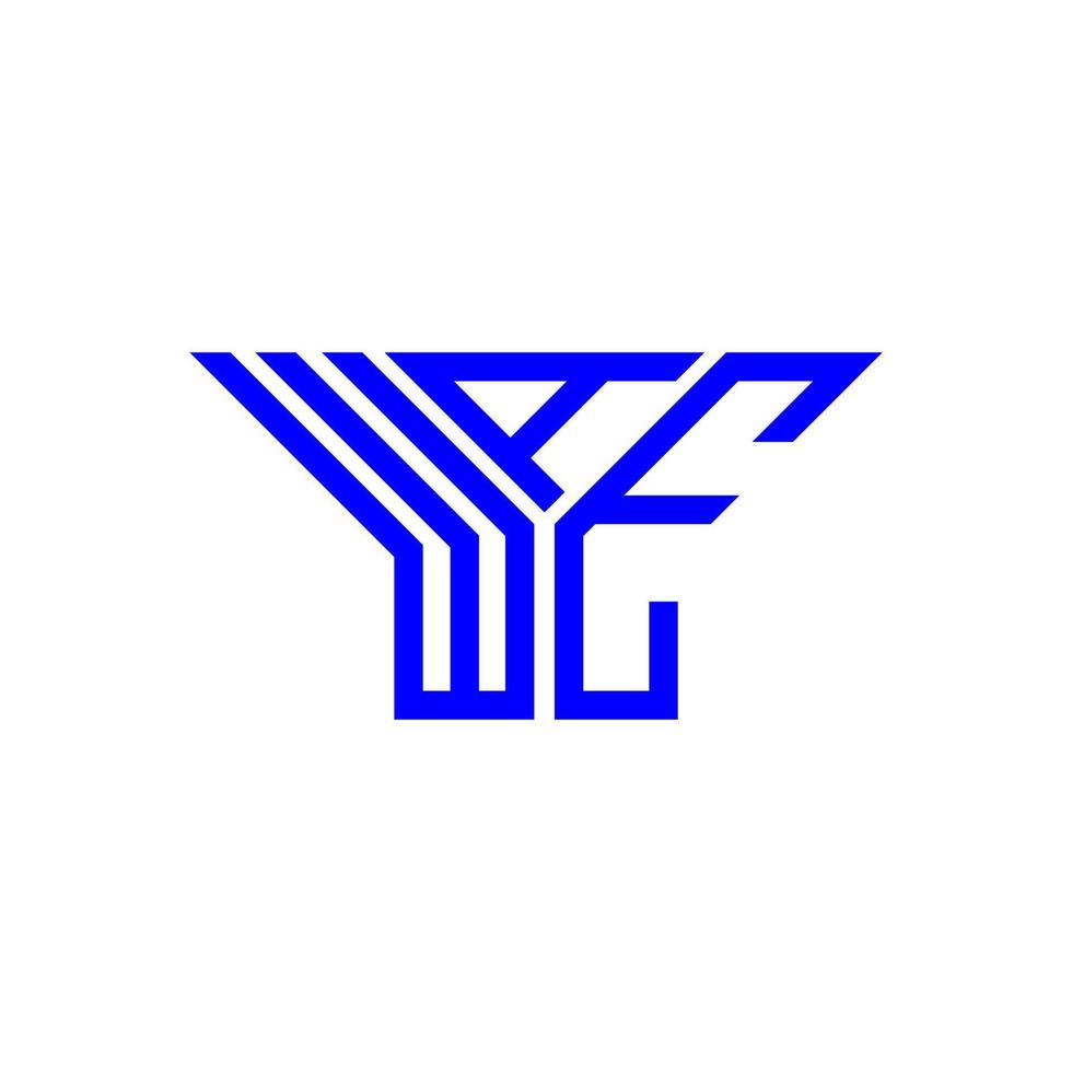 diseño creativo del logotipo de la letra wae con gráfico vectorial, logotipo simple y moderno de wae. vector