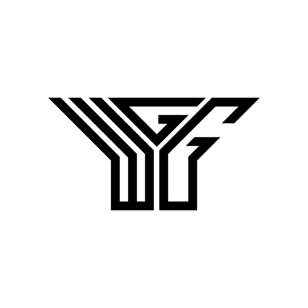 diseño creativo del logotipo de la letra wgg con gráfico vectorial, logotipo simple y moderno de wgg. vector