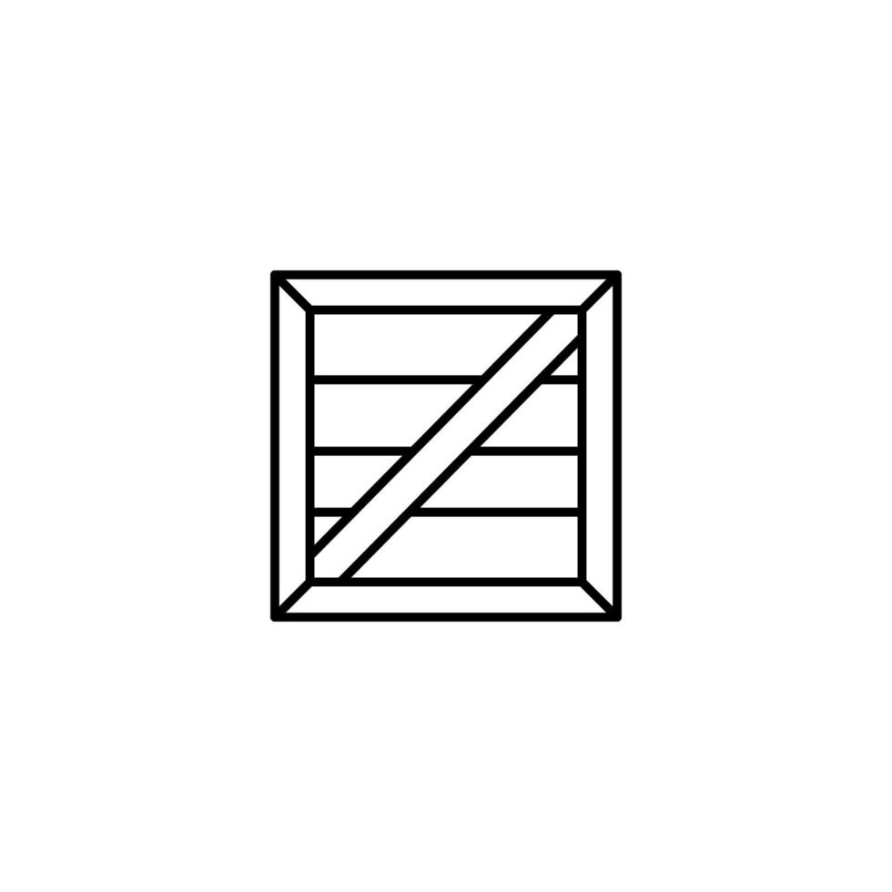 Box closed vector icon
