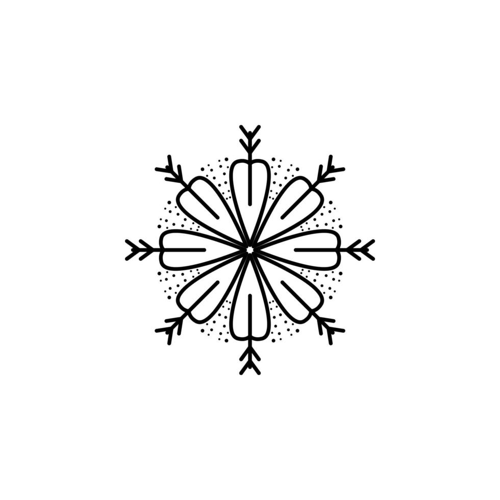 Snowflake vector icon