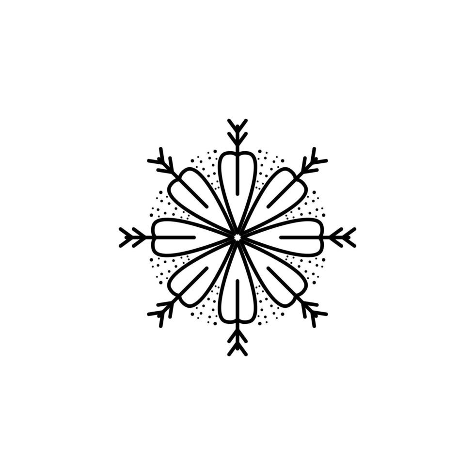 Snowflake vector icon