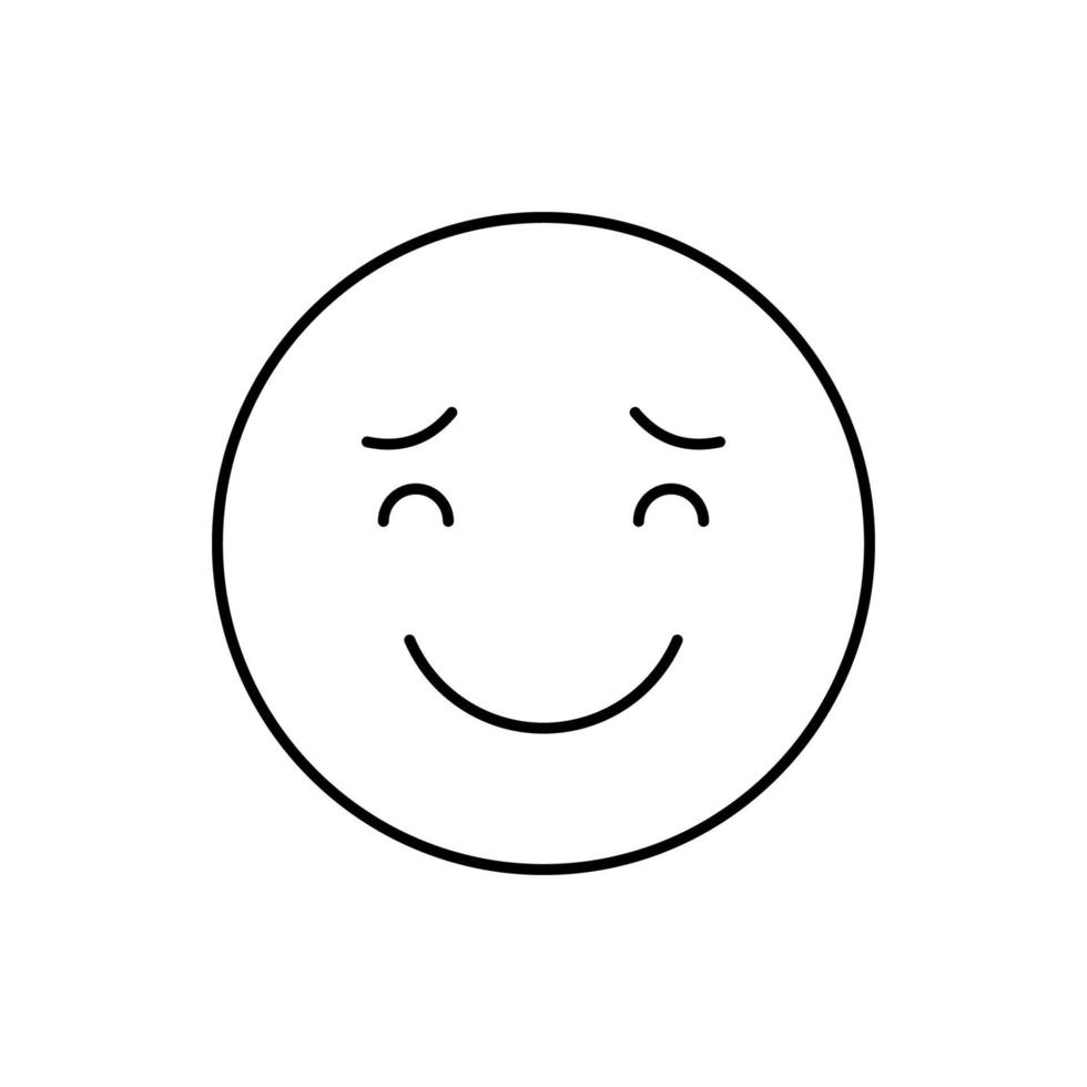Smiling Raised eyebrows vector icon