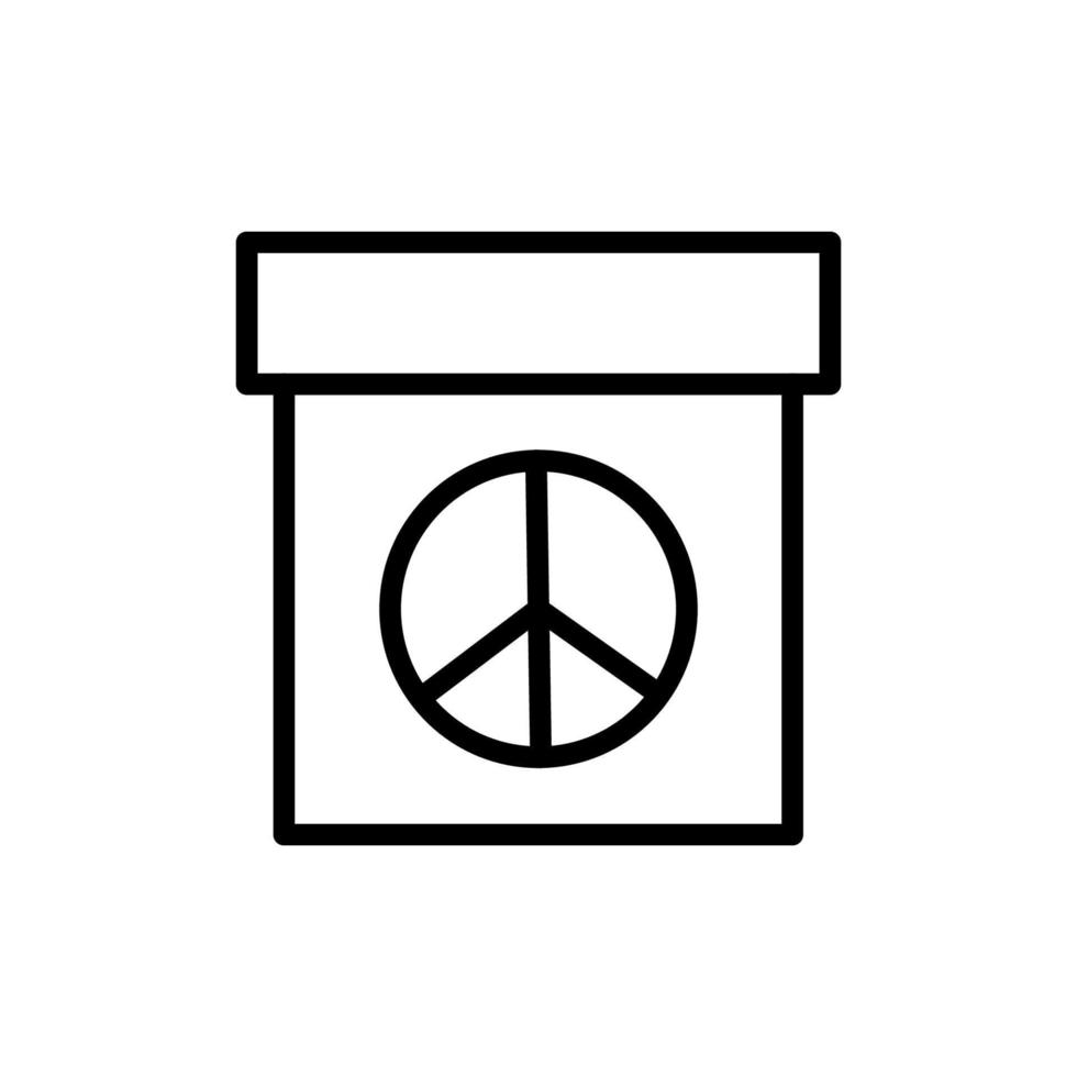 Calendar, peace vector icon