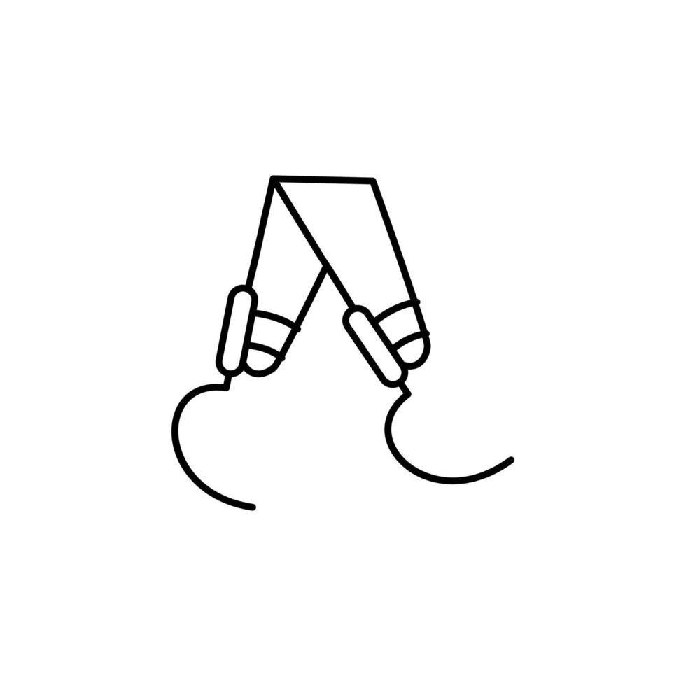 Shank foot, legs vector icon