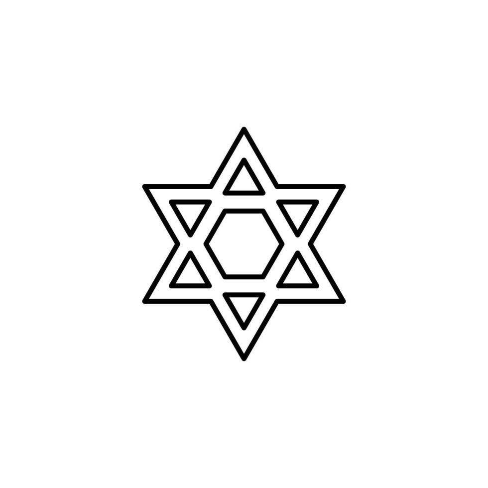Star of David vector icon