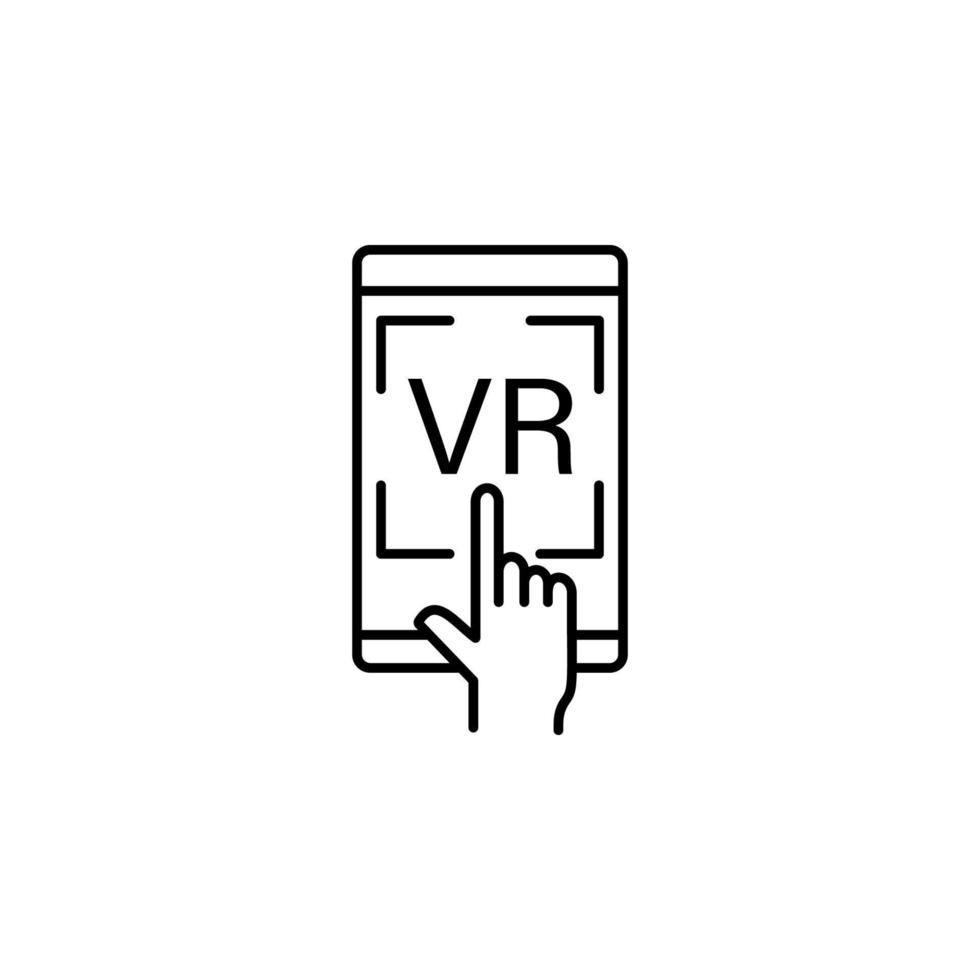 augmented reality, technology, virtual reality vector icon