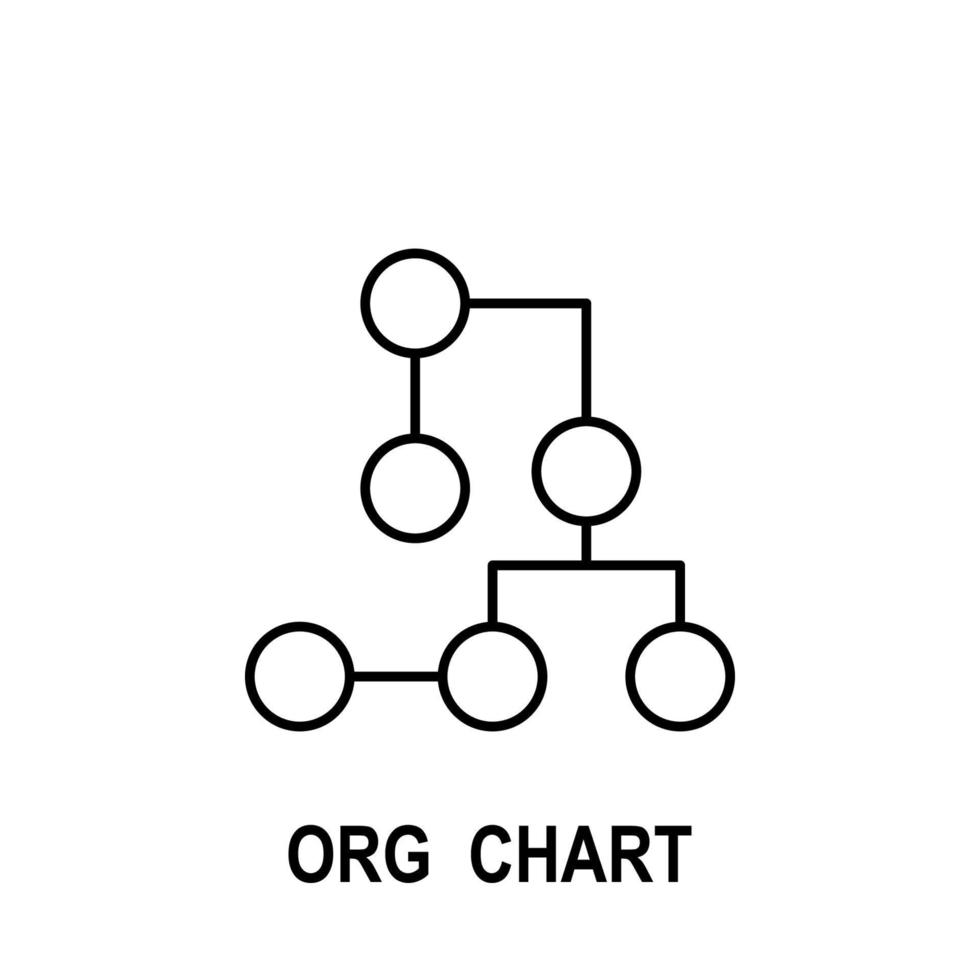 Organizational chart vector icon