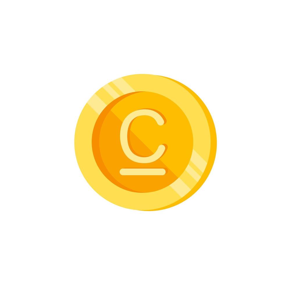 Som, coin, money color vector icon