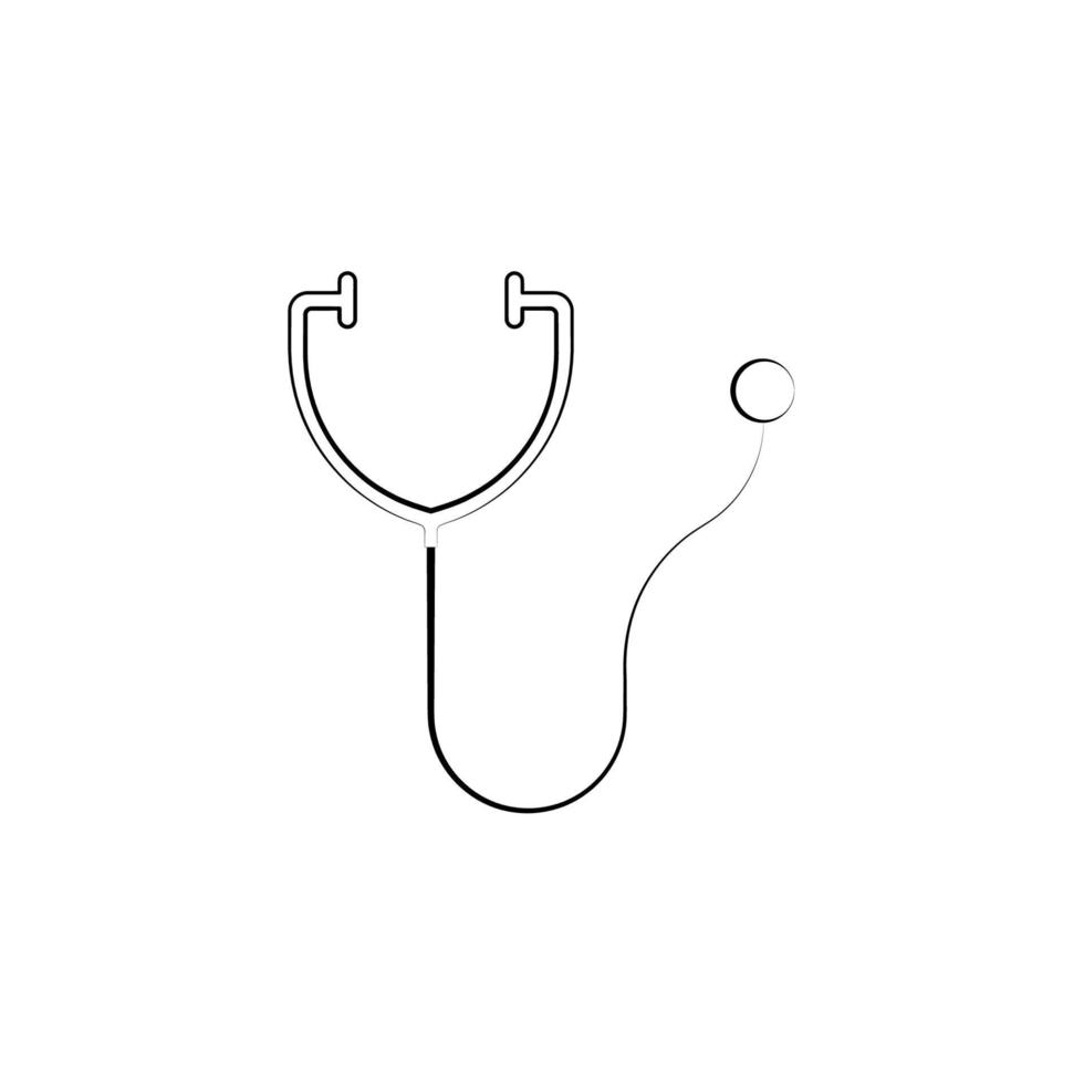 Stethoscope, alternative medicine vector icon