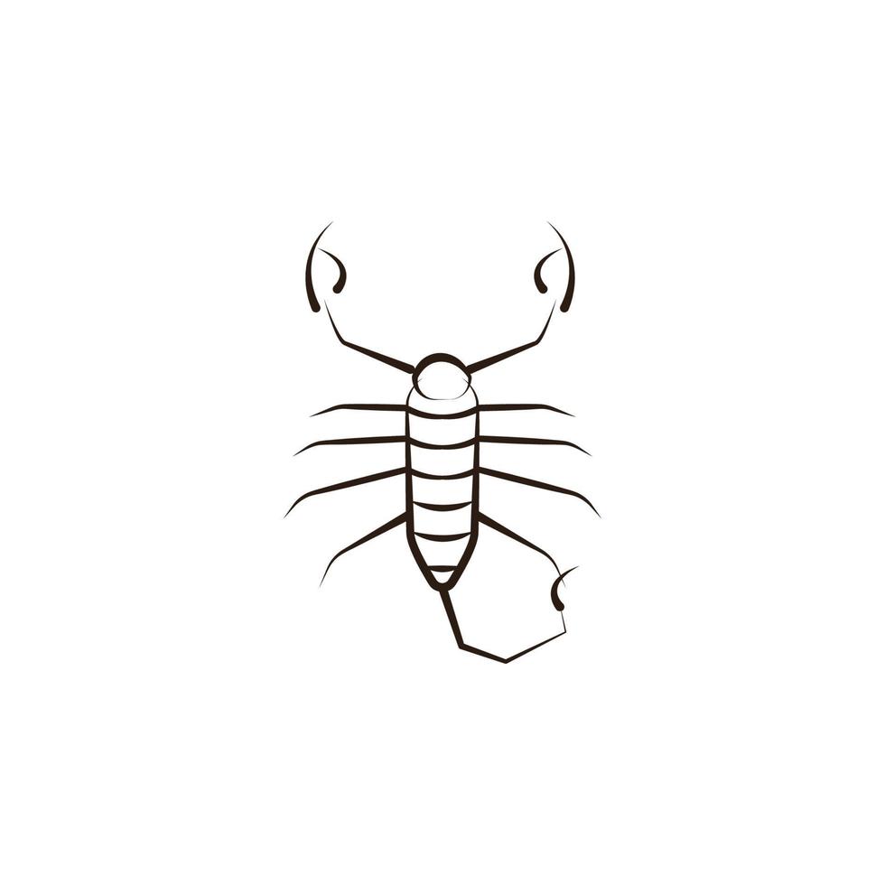 desert scorpion vector icon