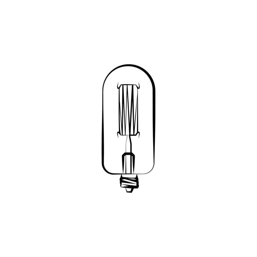 Light bulb vector icon