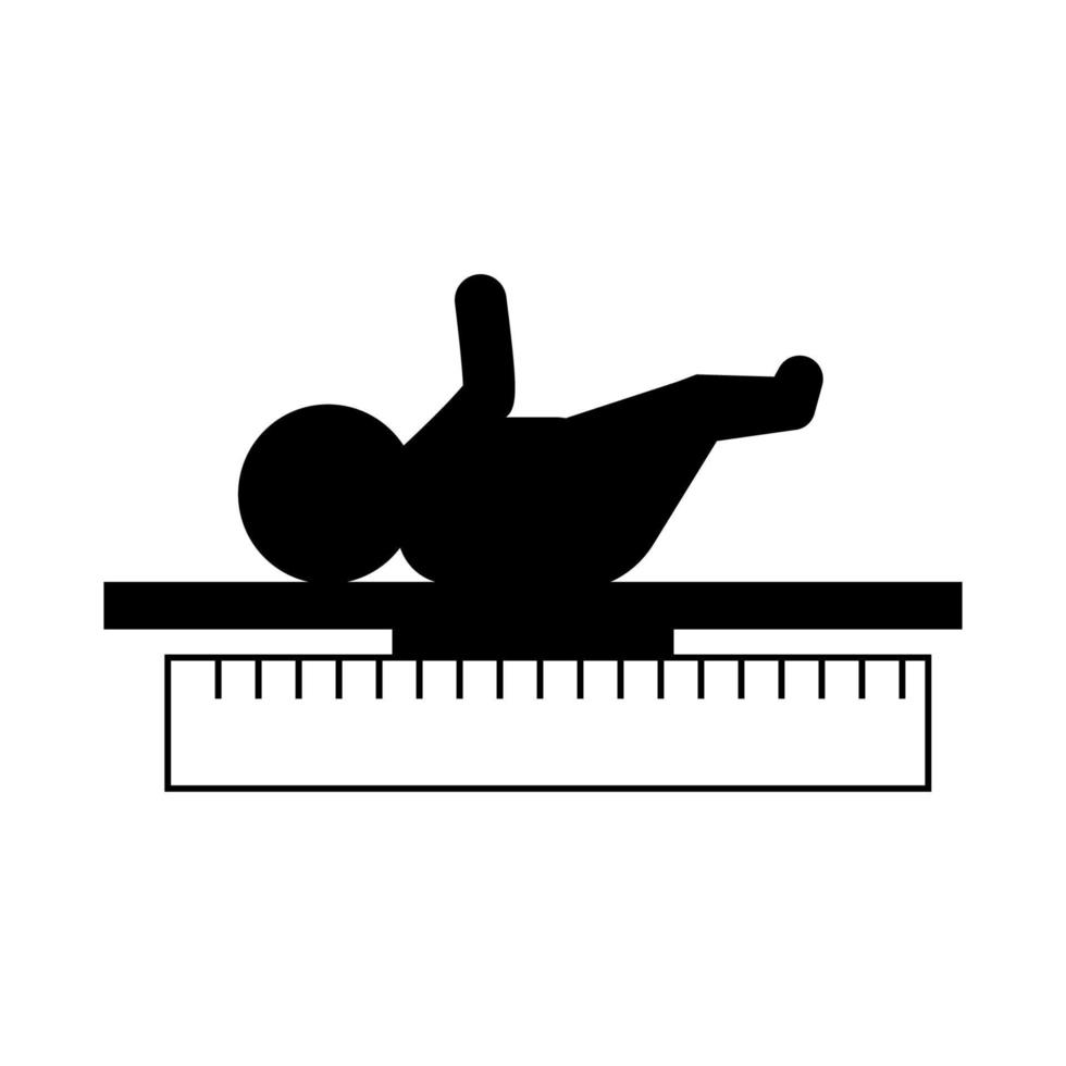 Baby, height, measure vector icon