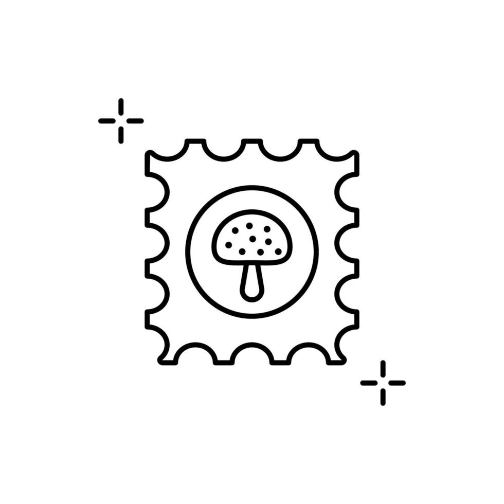 LSD, tablet, mushroom vector icon