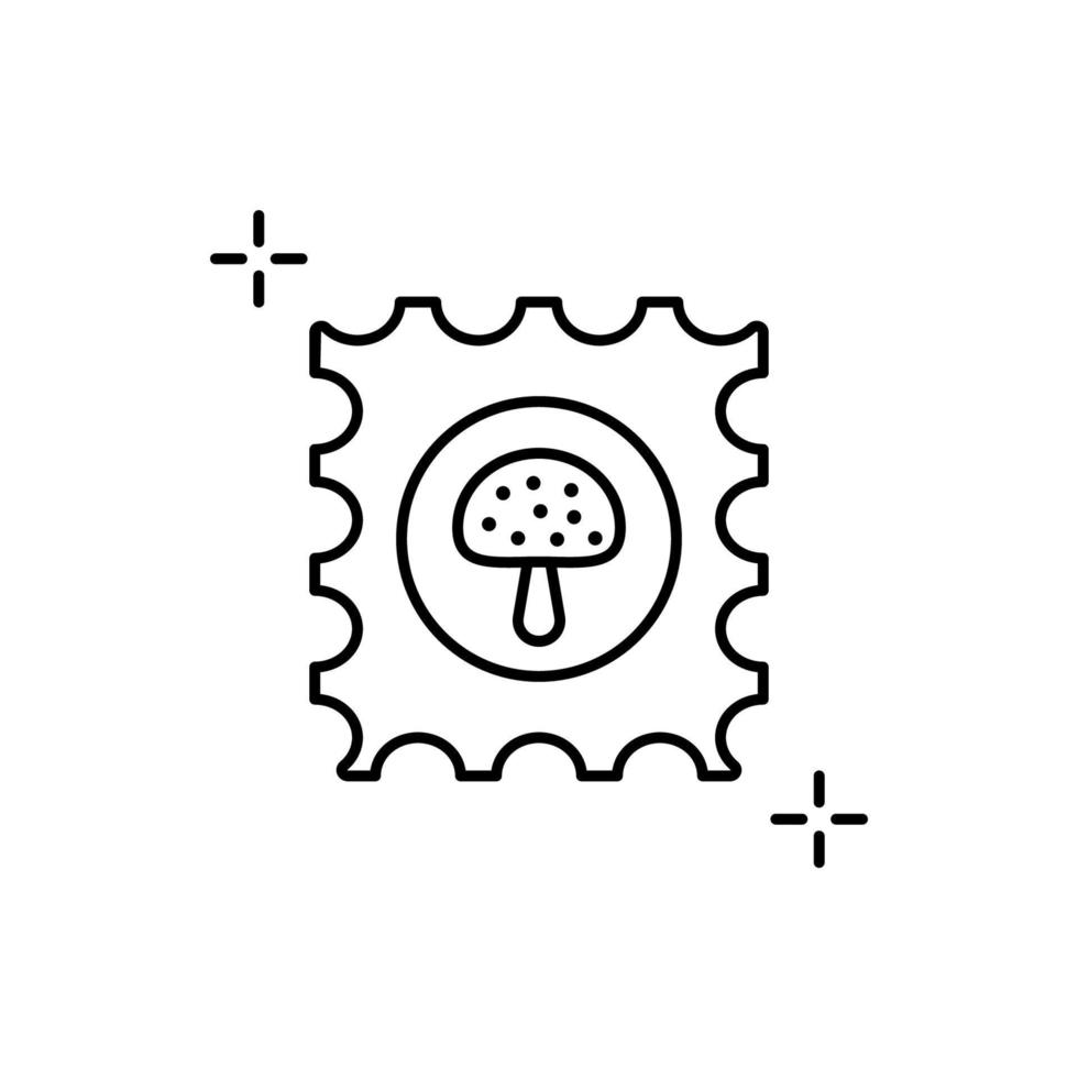 LSD, tablet, mushroom vector icon