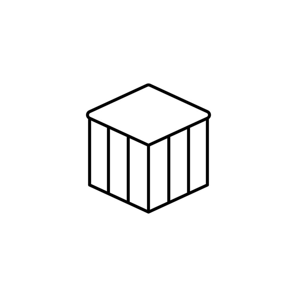 Box closed vector icon