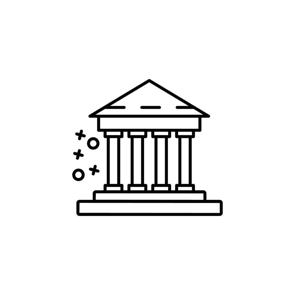 Museum greek rome cultures vector icon