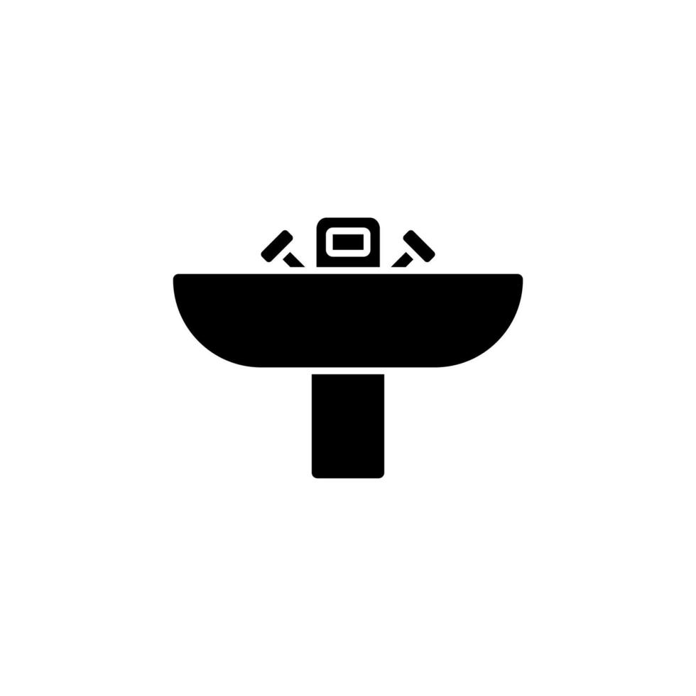 Faucet, drop, sink vector icon