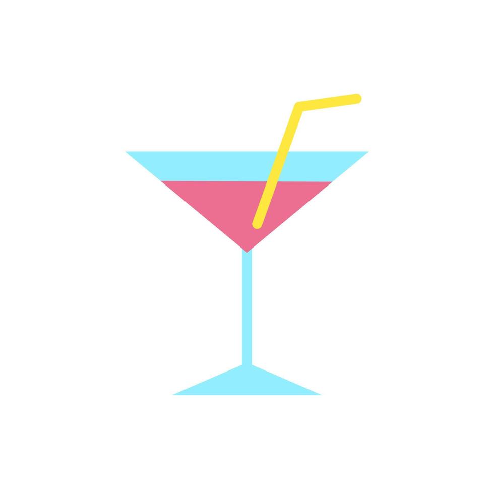 Cocktail, drink vector icon