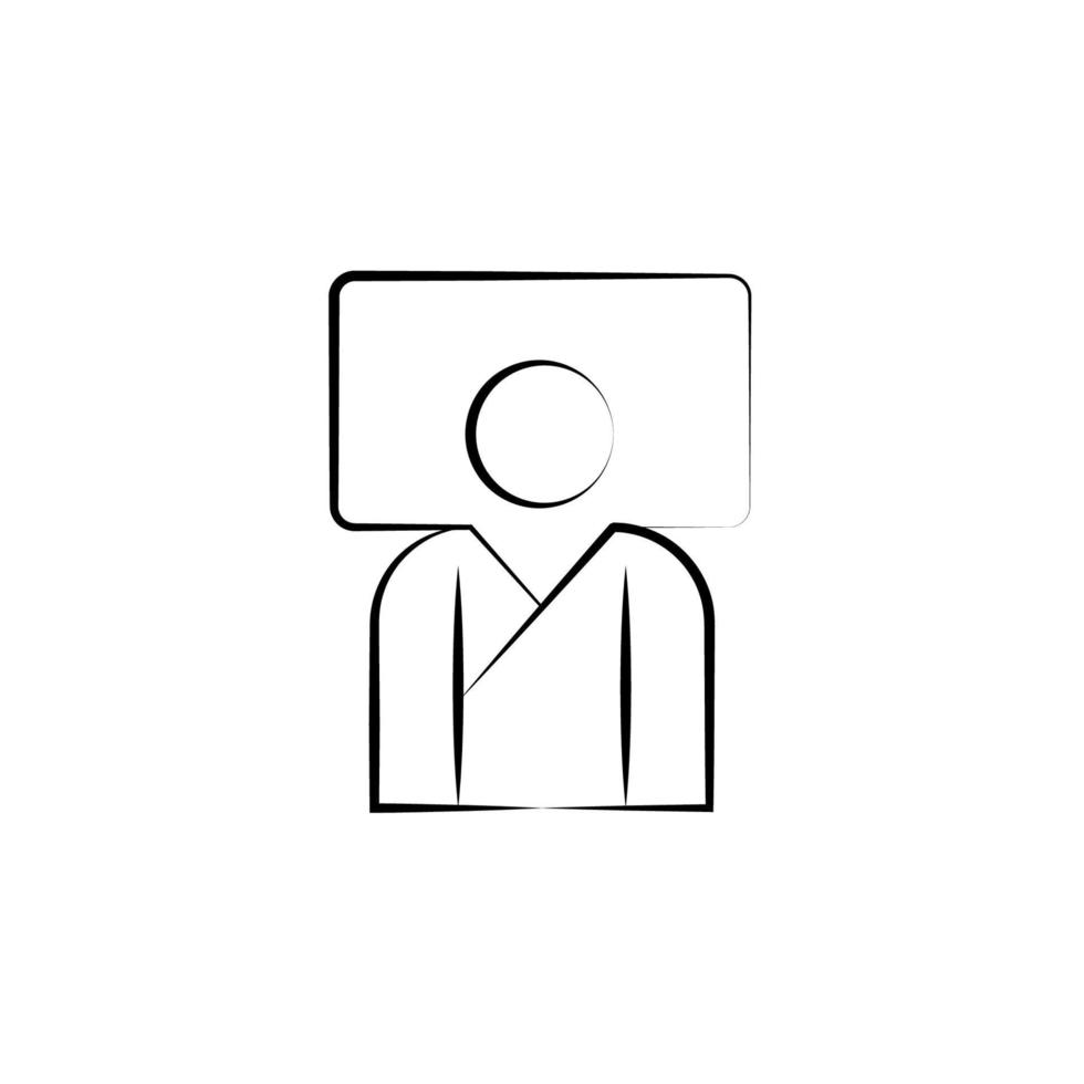 Spa, lean human vector icon