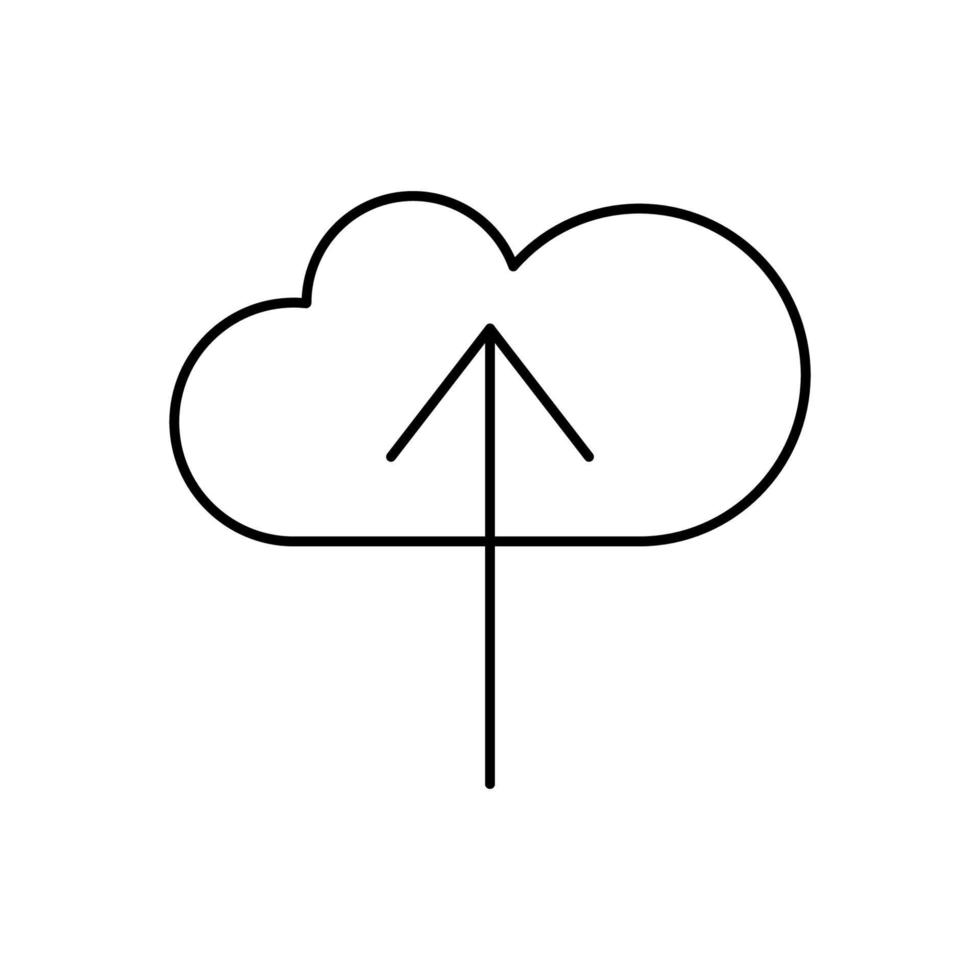 Cloud computing, arrow, SEO vector icon