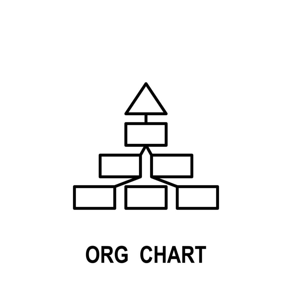 Organizational chart vector icon