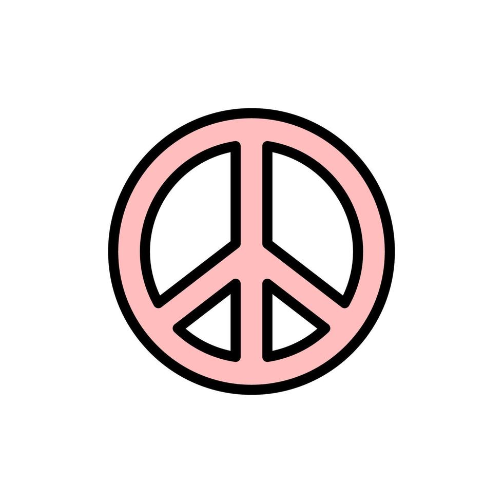 Sign, peace vector icon