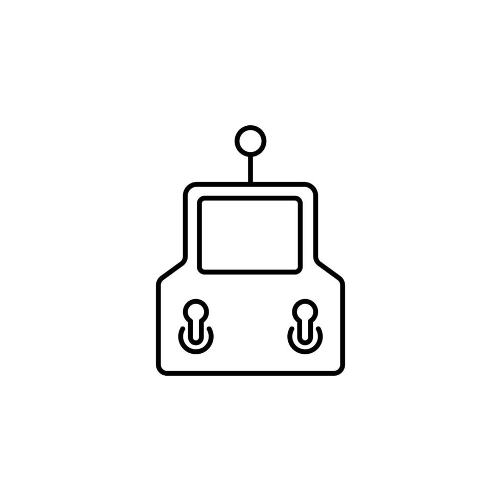 joystick field outline vector icon