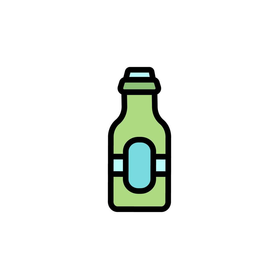 Beer bottle vector icon