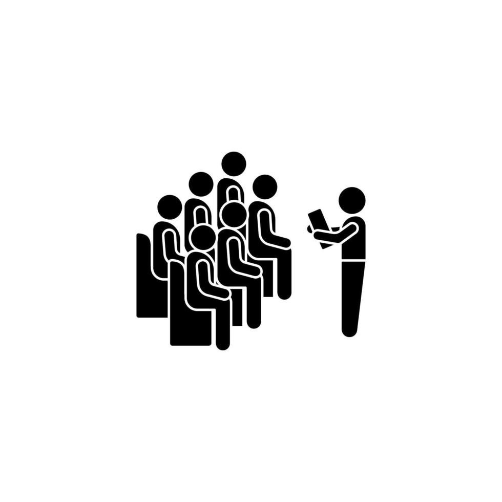 Trainer notebook sitting vector icon