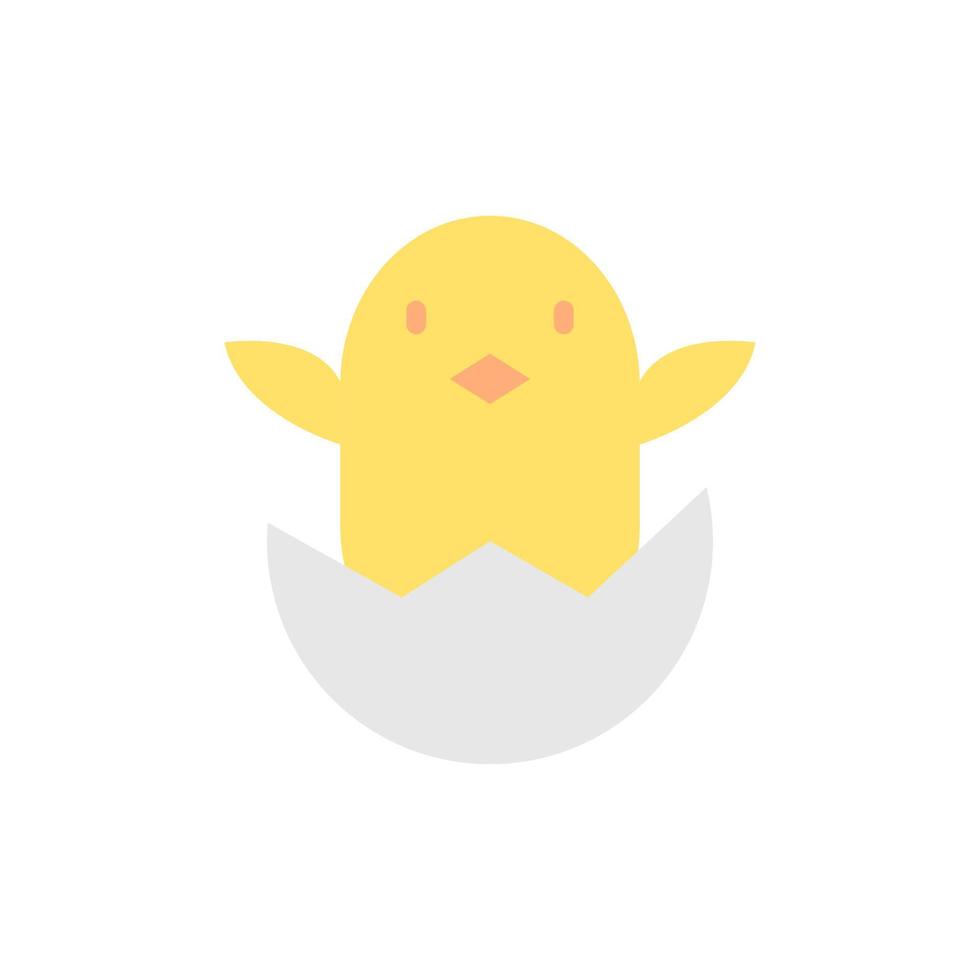 huevo polluelo color vector icono