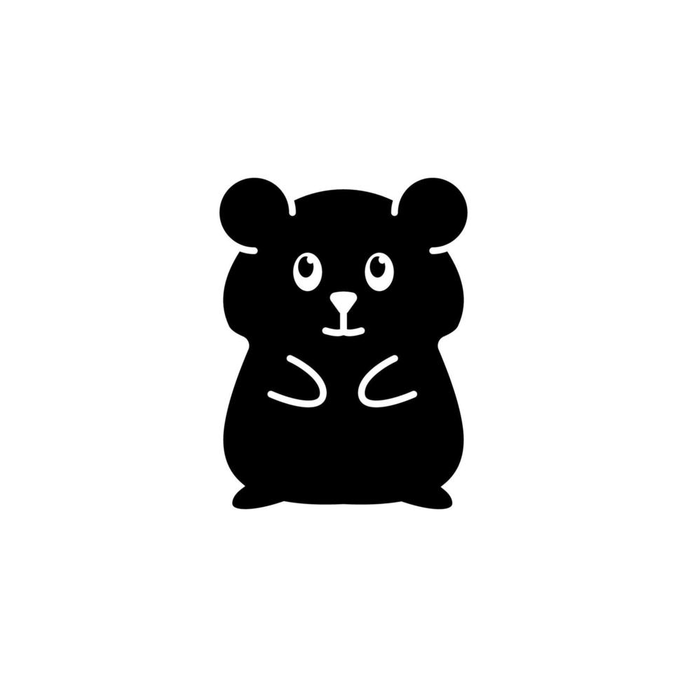 Hamster, animal vector icon