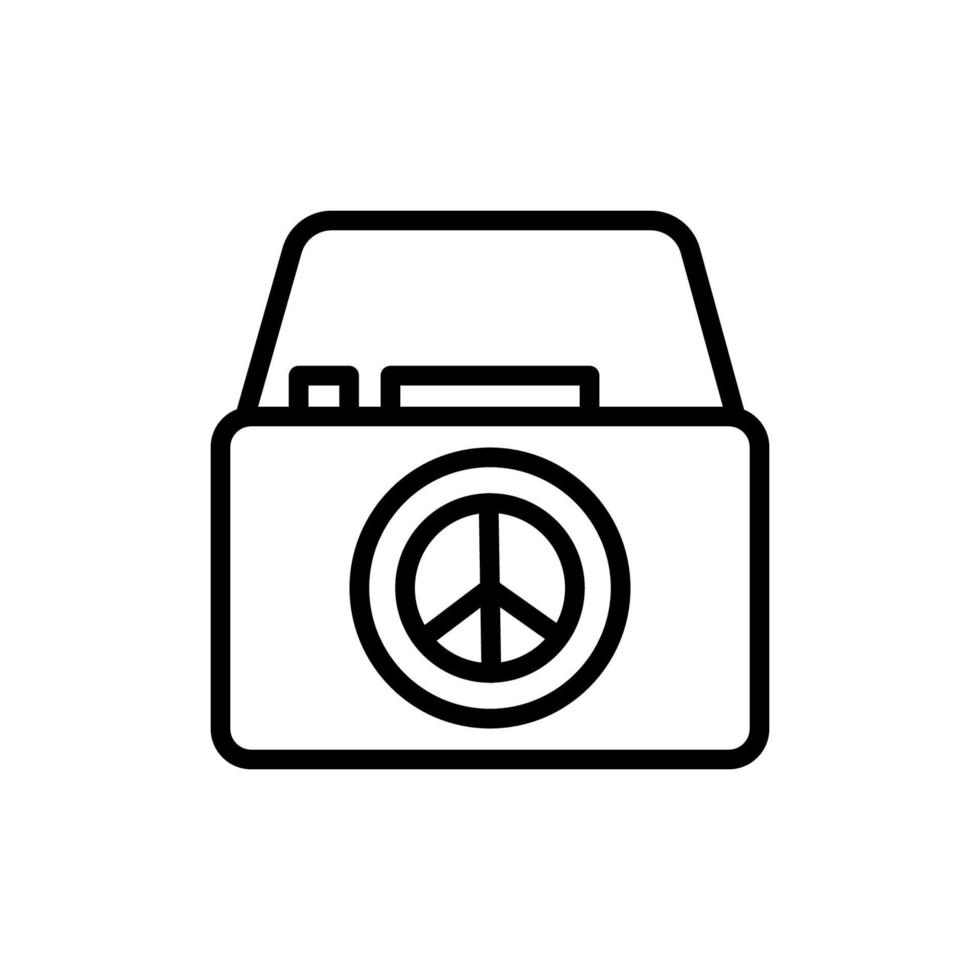 Camera, peace vector icon