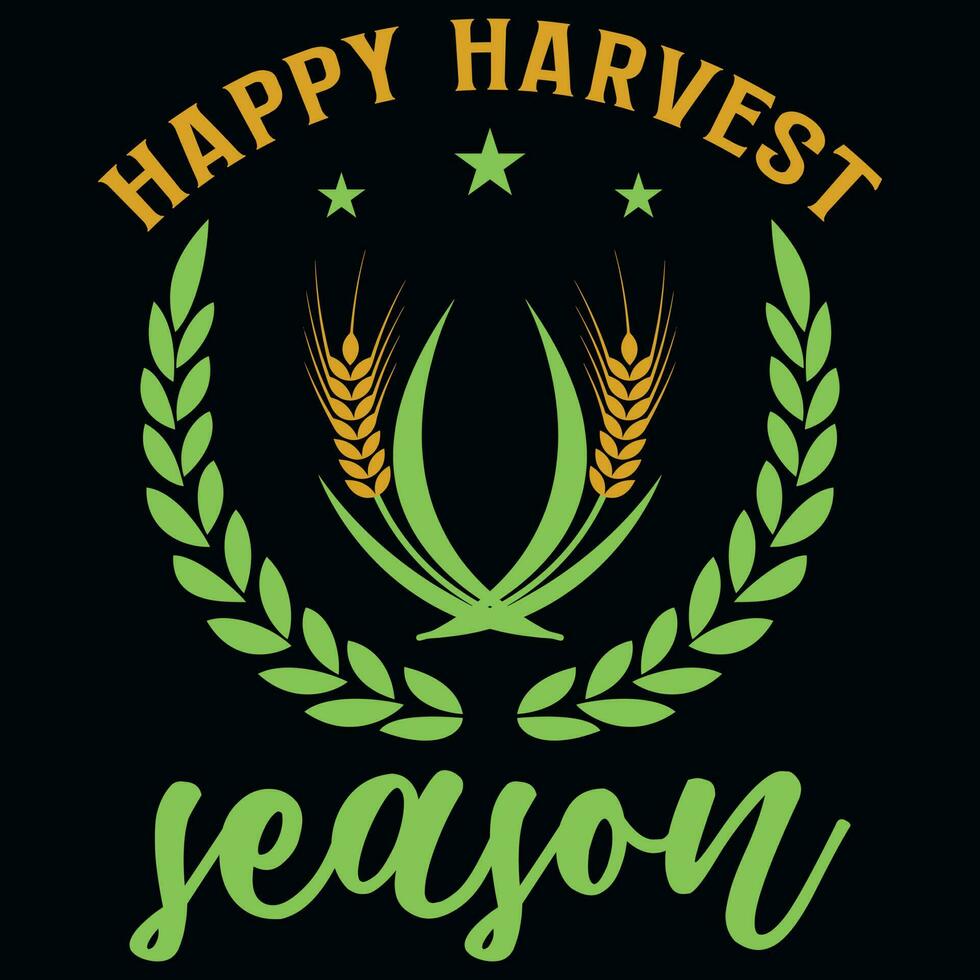 Farmer harvest tshirt design vector