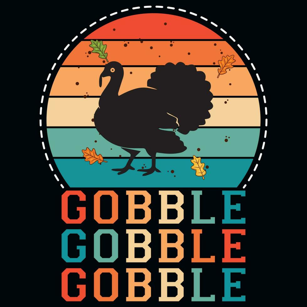 Thanksgiving tshirt design vector