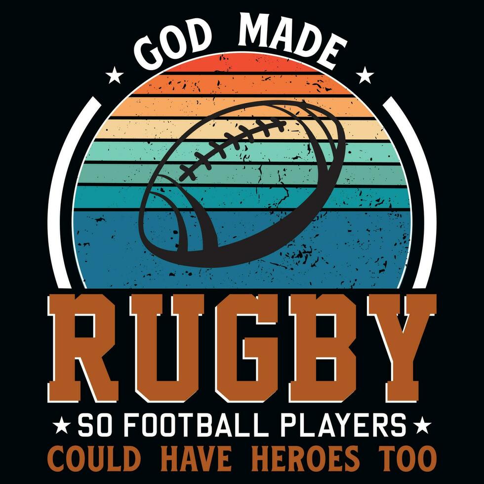 Rugby playing tshirt design vector