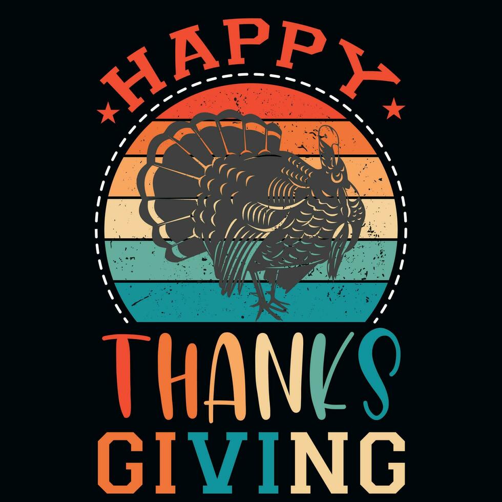 Thanksgiving tshirt design vector