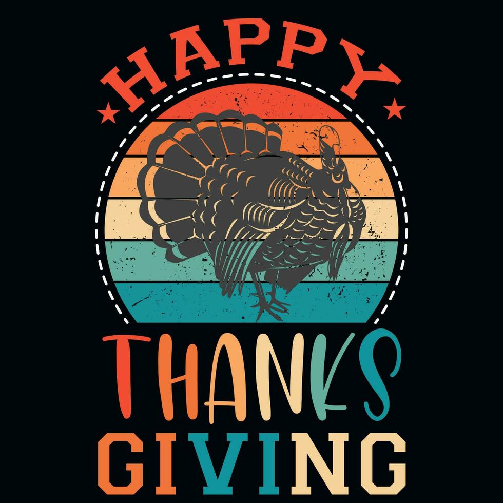 Thanksgiving tshirt design vector