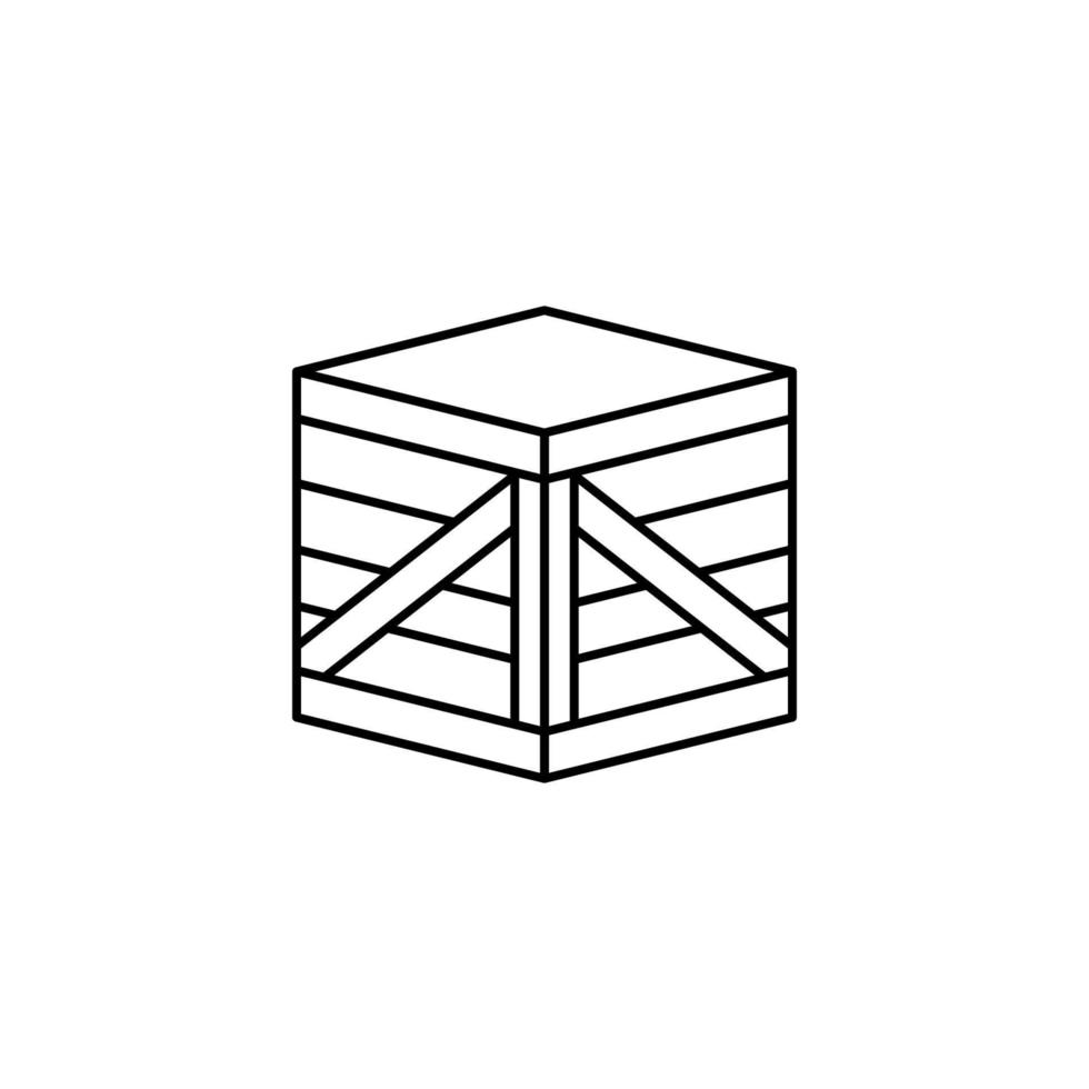 Box closed vector icon